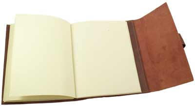Refillable Leather Bound Sketchbook - capture every drawing idea 